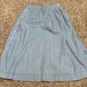 Madewell Midi Skirt Size 2